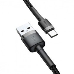 Kabel Baseus Cafule Type-C Cable 200CM Grey/Black