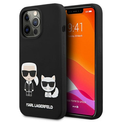 Karl Lagerfeld Silicone Karl & Choupette - Etui iPhone 13 Pro Max (Czarny)