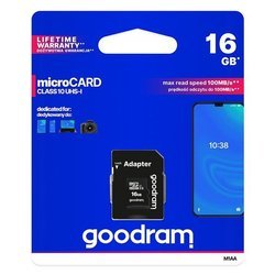Karta pamięci Goodram Microcard 16 GB, adapter SD