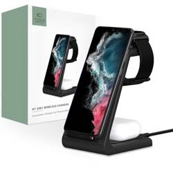 ŁADOWARKA TECH-PROTECT A7 3IN1 WIRELESS CHARGER BLACK