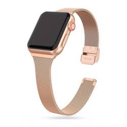 Tech-Protect Thin Milanese Apple Watch 4 / 5 / 6 / 7 / SE (38 / 40 / 41 Mm) Blush Gold