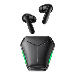 USAMS Słuchawki Bluetooth 5.0 TWS JY series Gaming earbuds bezprzewodowe czarny/black 