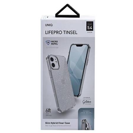 Etui UNIQ Lifepro Tinsel Clear Do iPhone 12 Mini