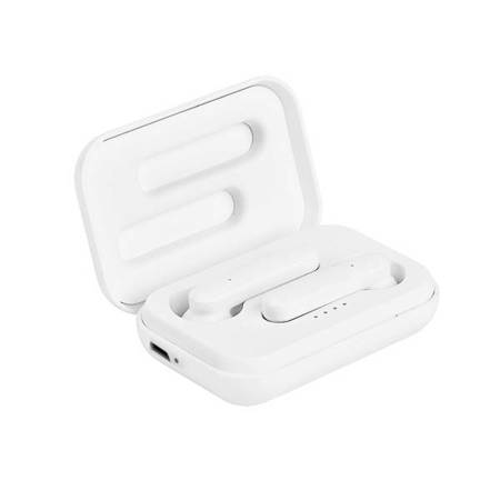 Puro White Tws 5.0 - Bezprzewodowe Słuchawki Bluetooth V5.0 Z Etui Ładującym (Biały)
