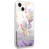 Etui Guess Flower Liquid Glitter Do iPhone 14