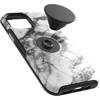 OtterBox Symmetry Pop - Obudowa Ochronna Z PopSockets Do iPhone 12 Mini (White Marble)