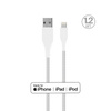 Puro Fabric - Kabel USB-A/Lightning Mfi 120Cm